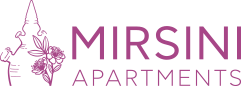 Λογότυπος των ενοικιαζόμενων δωματίων και διαμερισμάτων Μυρσίνη στη Σίφνο