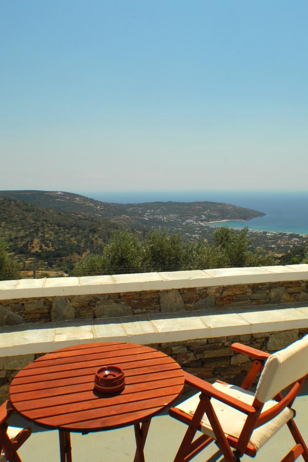 Veranda with sea views